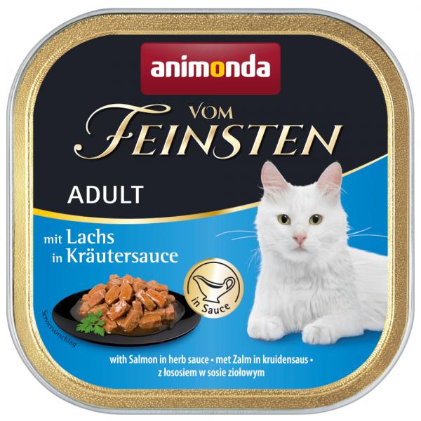 Megapakiet animonda vom Feinsten Adult NoGrain w sosie, 30 x 100 g - Łosoś w sosie ziołowym