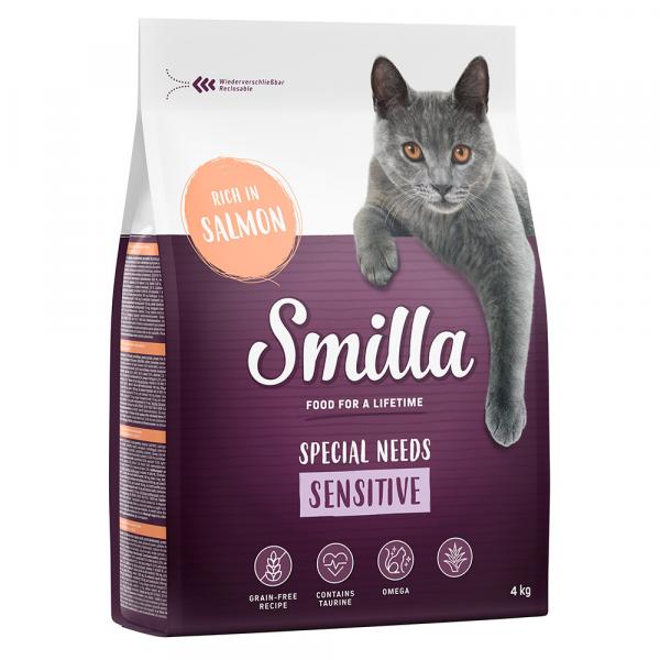 Smilla Adult Sensitive, łosoś, bez zbóż - 4 kg