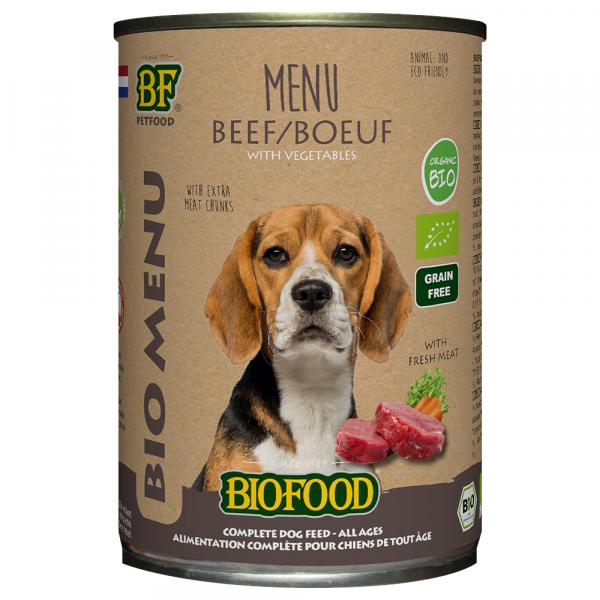 BF Petfood Organic Menu, biowołowina - 400 g