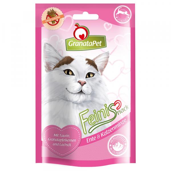 Granatapet Feinis, przysmaki dla kota - Kaczka z kocimiętką, 3 x 50 g