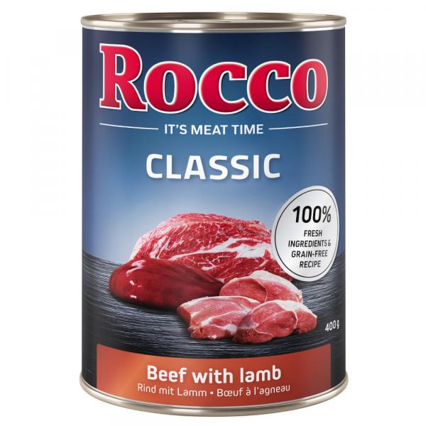 Pakiet mieszany Rocco Classic, 12 x 400 g - Wołowina z jagnięciną