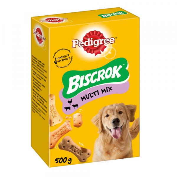 Pedigree Biscrok w 3 różnych smakach - 2 x 500 g