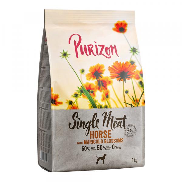 Purizon Single Meat Adult, konina z batatami i kwiatami nagietka - 4 x 1 kg