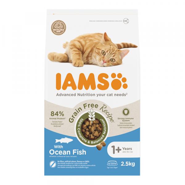 IAMS Advanced Nutrition Grain Free, ryby morskie - 2,5 kg