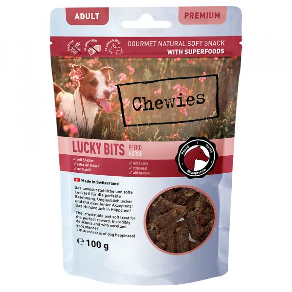 Chewies Lucky Bits Adult - Konina, 3 x 100 g