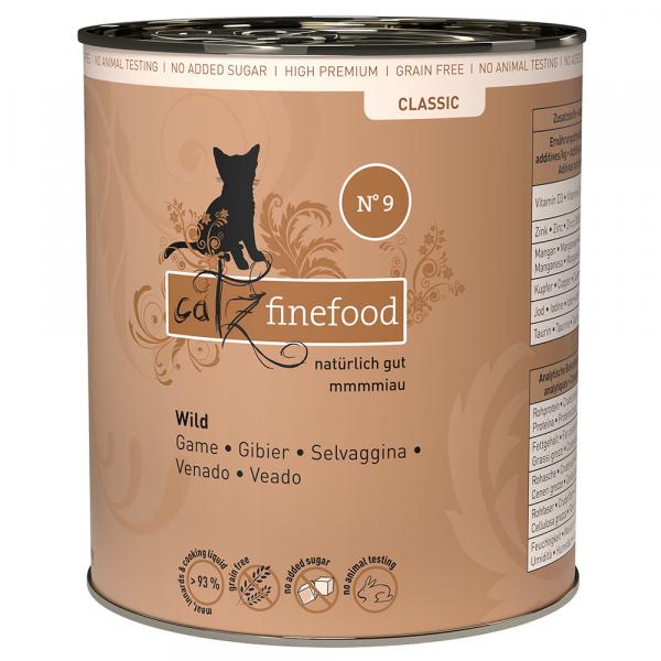 Catz finefood w puszkach, 12 x 800 g - Dziczyzna