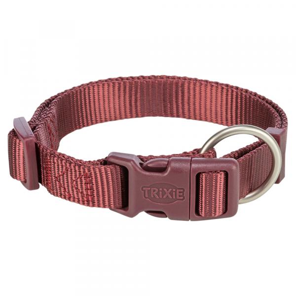 Trixie Premium obroża dla psa, sangria - Rozm. L - XL: 40 - 65 cm obw. szyi, 25 mm szer.