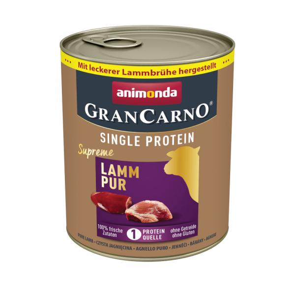 Megapakiet animonda GranCarno Adult Single Protein Supreme, 24 x 800 g - Jagnięcina