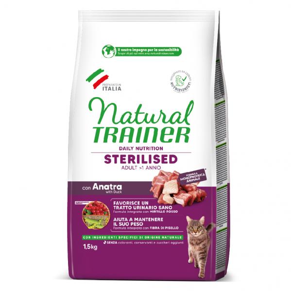 Natural Trainer Sterilised, kaczka - 1,5 kg