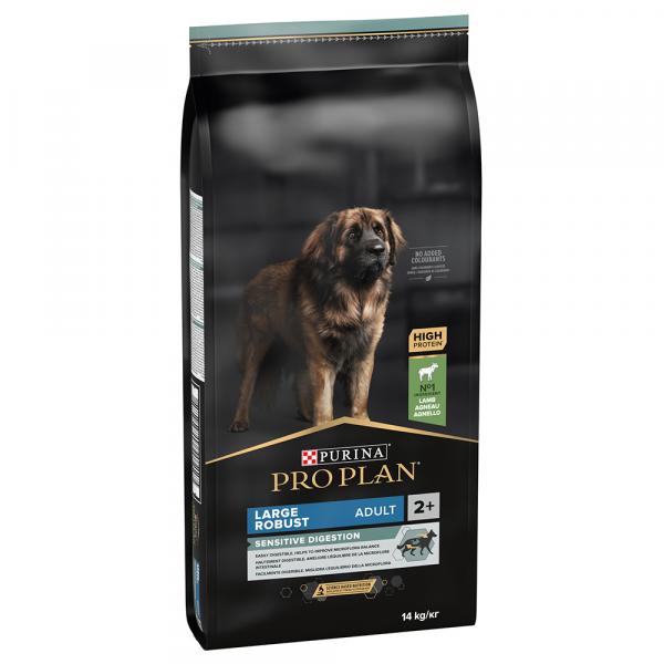 10 kg / 12 kg + 2 kg gratis! PURINA PRO PLAN, karma sucha dla psa, 12 kg / 14 kg - Large Adult Robust Sensitive Digestion, jagnięcina i ryż, 14 kg