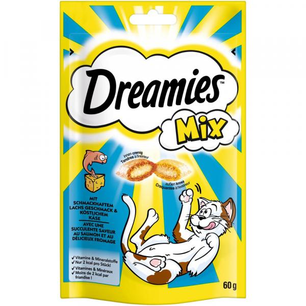 Dreamies przysmaki dla kota - Łosoś z serem, 6 x 60 g