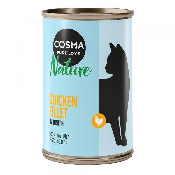 Megapakiet Cosma Nature, 24 x 140 g - Filet z kurczaka