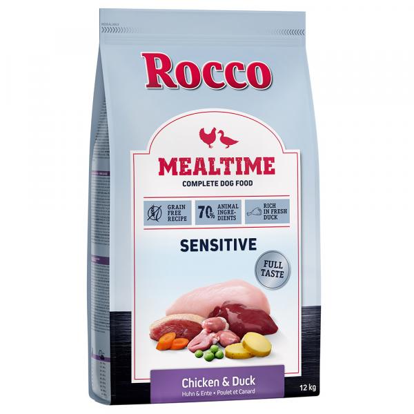 11 + 1 kg gratis! Rocco Mealtime, karma sucha dla psa, 12 kg - Sensitive, kurczak i kaczka