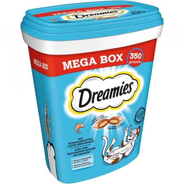 Dreamies Megatub przysmaki dla kota - Łosoś, 350 g