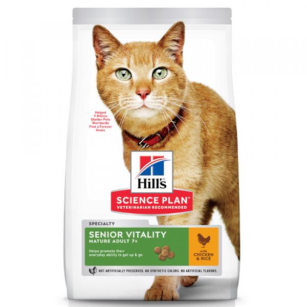 Hill's Science Plan Mature Adult Senior Vitality, kurczak i ryż - 2 x 7 kg