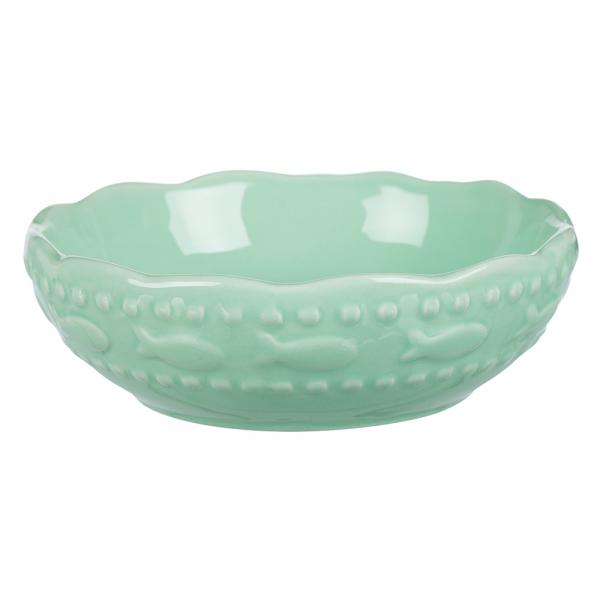 Trixie ceramiczna miska z motywem ryb - 250 ml, Ø 13 cm