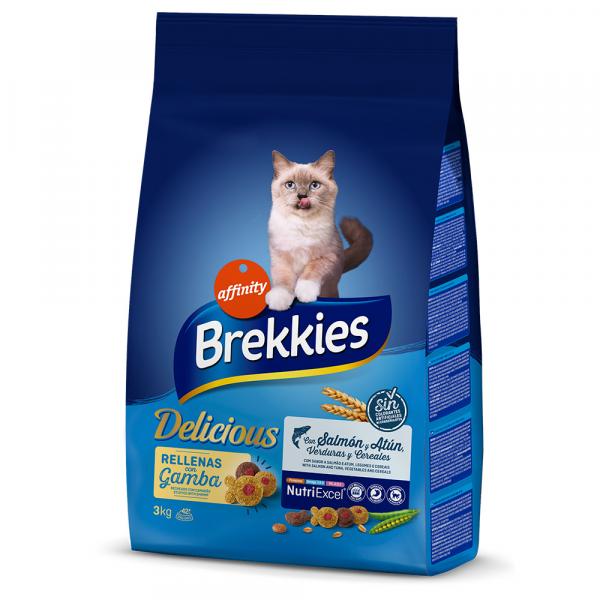 Brekkies Feline Delicious, ryba - 3 kg