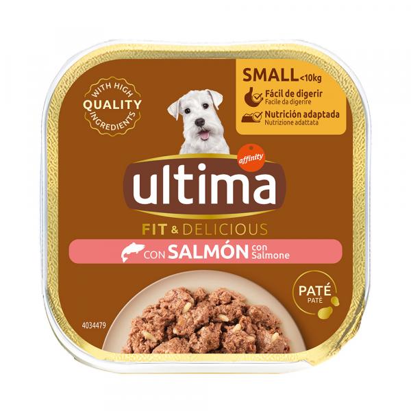 Ultima Fit & Delicious Paté Mini dla psa, 22 x 150 g - Łosoś
