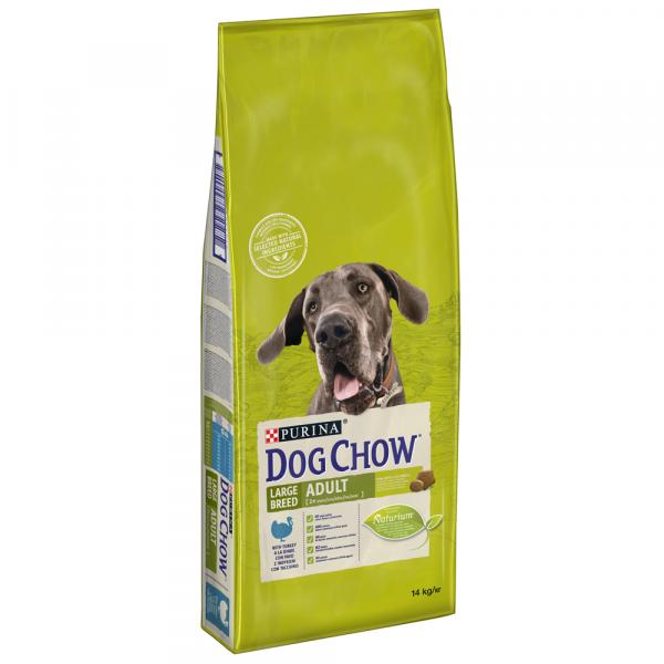 Dwupak PURINA Dog Chow, 2 x 14 kg - Large Breed Turkey, indyk