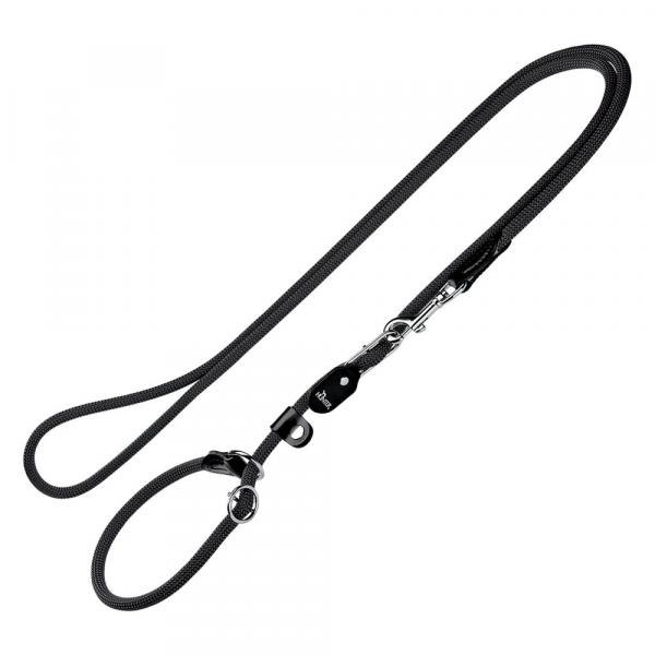 Smycz Hunter Retriever Freestyle, czarna - Dł x Ø: 260 x 1 cm