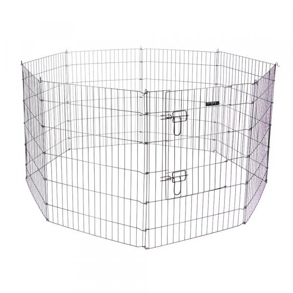 Kerbl Pet kojec z drzwiczkami dla szczeniąt i małych zwierząt - 8 elementów o wymiarach 57 x 78 cm