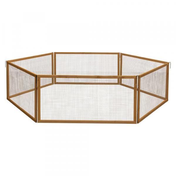Kerbl Pet VARIO Wybieg zewnętrzny z siatką - Dł. 120 x szer. 120 x wys. 59 cm, 6 elementów