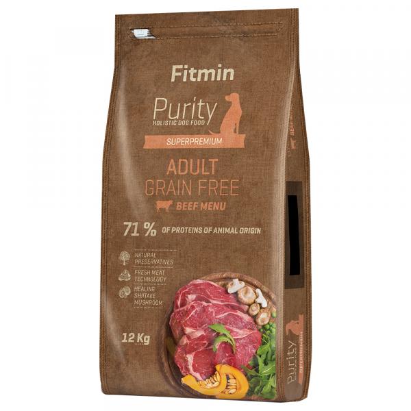 Dwupak Fitmin Purity - Adult, wołowina (bez zbóż), 2 x 12 kg