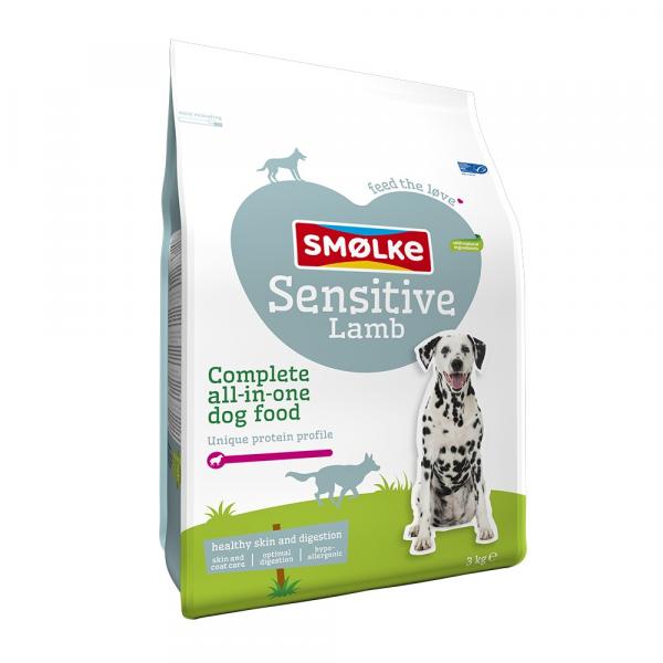 Smølke Dog Sensitive Lamb - Podwójne opakowanie: 2 x 3 kg