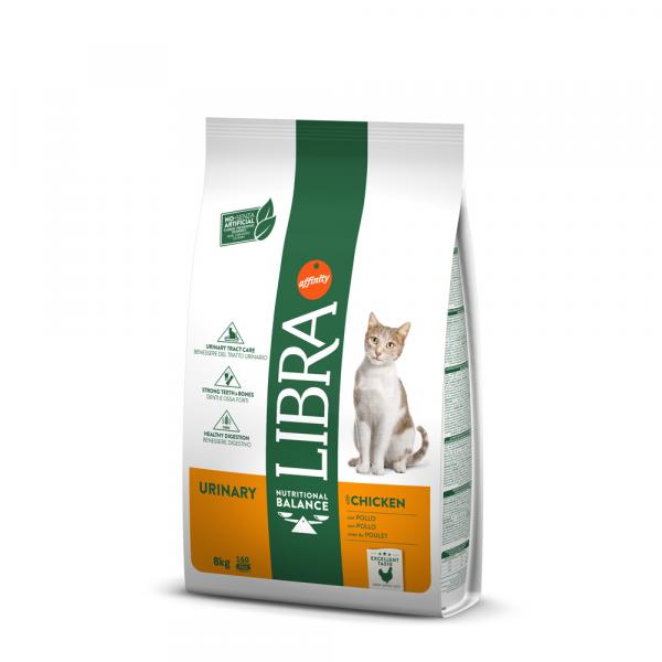 Libra Cat Adult Urinary, kurczak - 8 kg