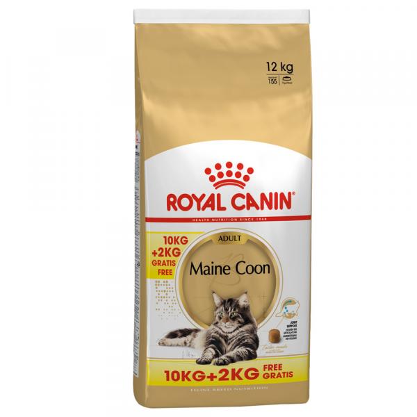 10 + 2 kg gratis! Royal Canin, karma sucha, 12 kg - Maine Coon Adult