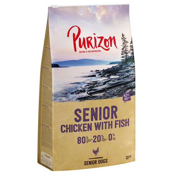 Purizon Senior, kurczak i ryba, bez zbóż - 2 x 12 kg