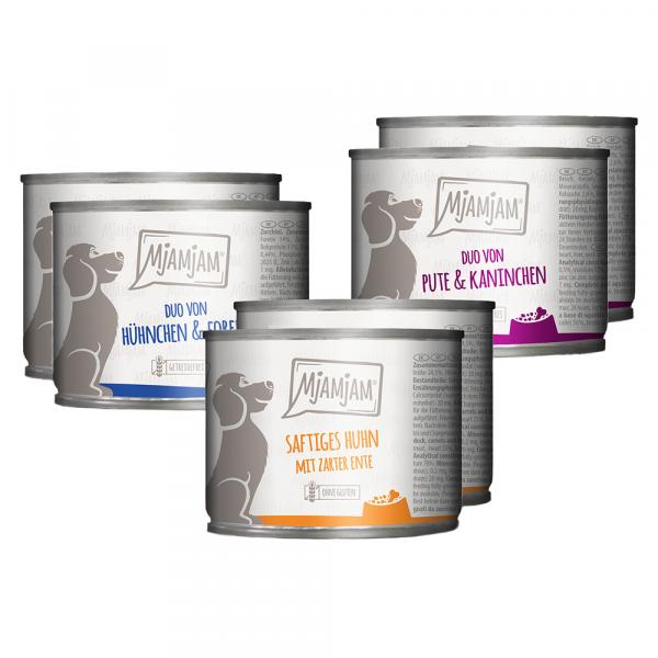 MjAMjAM Adult Dog, 6 x 200 g - Pakiet mieszany I (3 smaki)