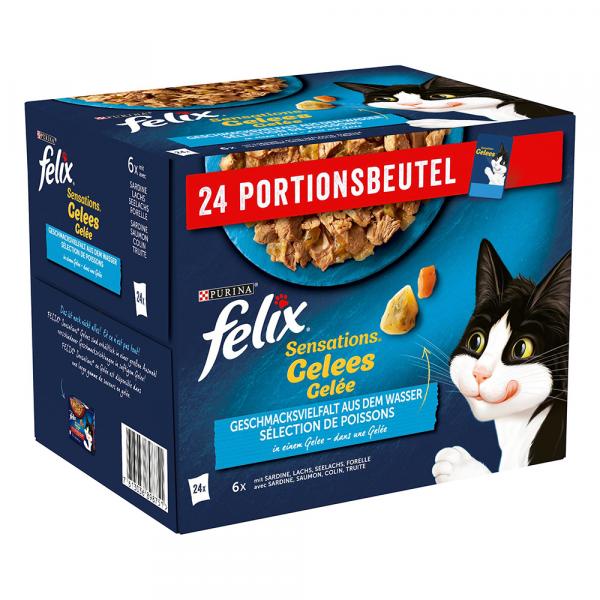 Megapakiet Felix Sensations w galarecie, 48 x 85 g - Rybna różnorodność