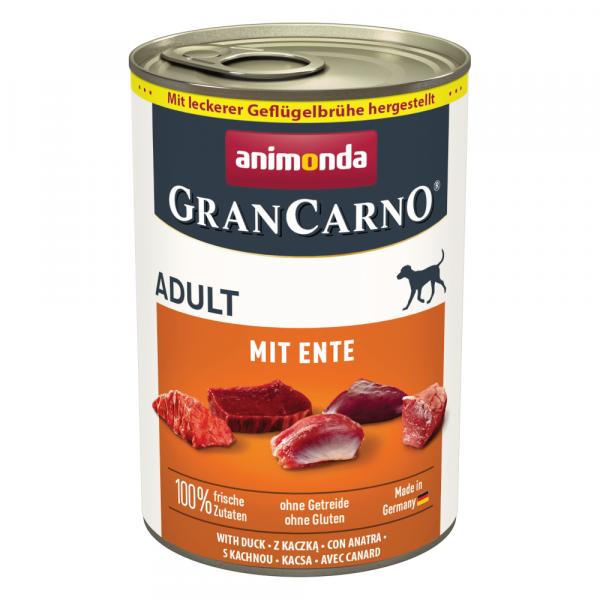 Pakiet animonda GranCarno Original, 12 x 400 g - Kaczka