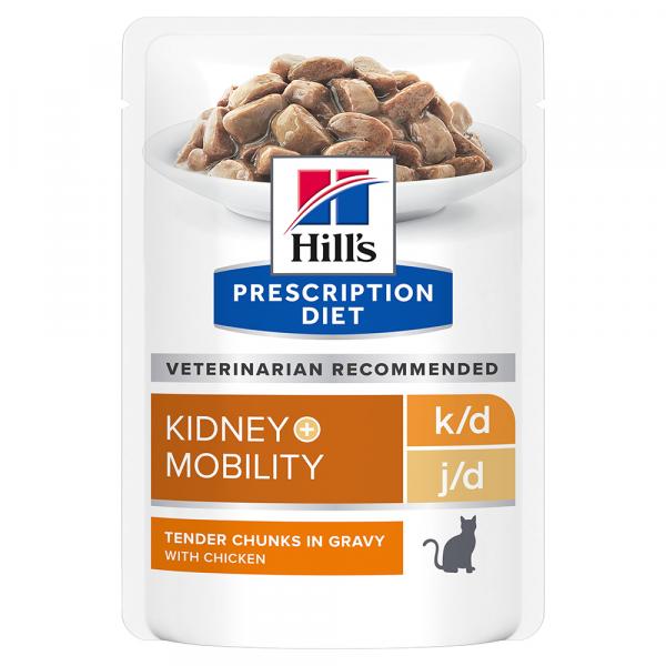 Hill's Prescription Diet k/d + Mobility z kurczakiem - 24 x 85 g