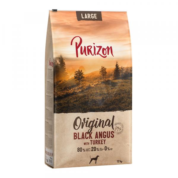 10 + 2 kg gratis! Purizon, karma sucha dla psa, różne rodzaje, 12 kg - Large Adult, wołowina Black Angus i indyk