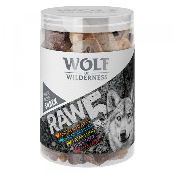 Wolf of Wilderness - RAW 5 (mix liofilizowanych przysmaków) - 450 g (3 x 150 g)