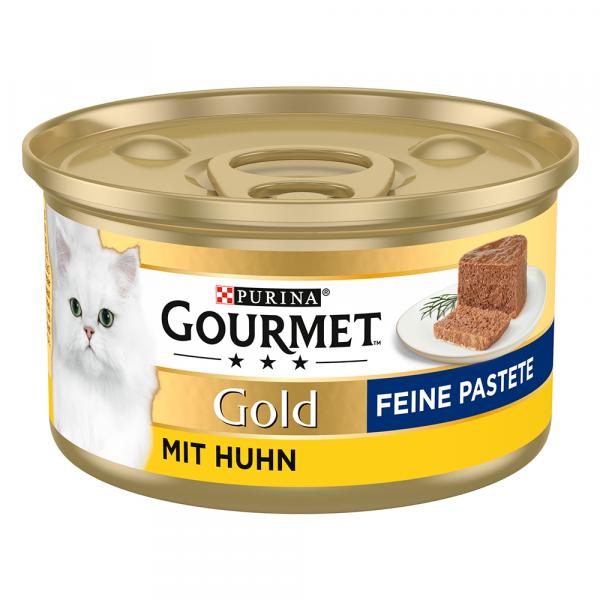 Megapakiet Gourmet Gold Feine Pastete, 48 x 85 g - Kurczak