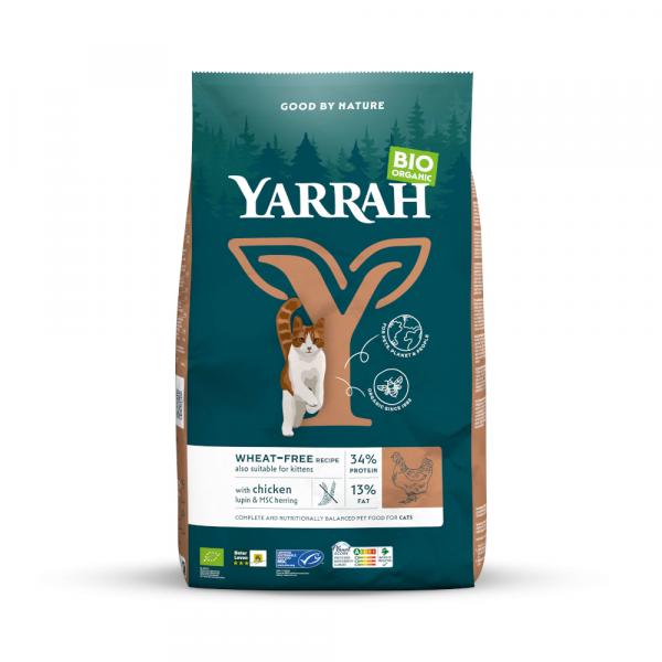 15% taniej! Yarrah Bio, karma sucha, różne rodzaje - Bez pszenicy, biokurczak i bioryba, 2,4 kg