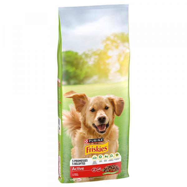 Purina Friskies Adult Active, wołowina - 2 x 12 kg