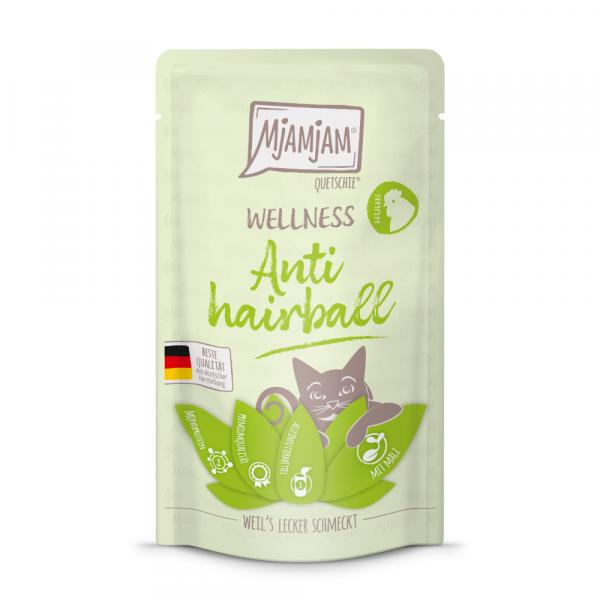 MjAMjAM Wellness, 12 x 125 g - Anti Hairball - Kurczak