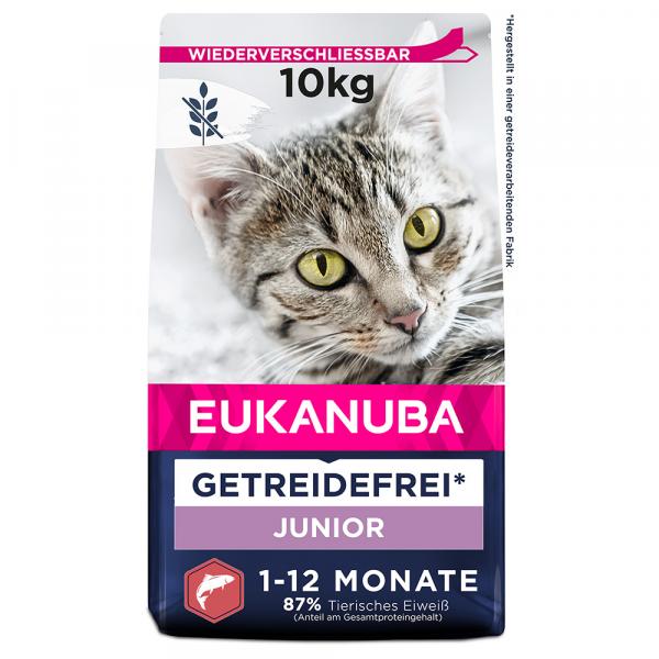 Eukanuba Kitten Grain Free, z łososiem - 2 x 10 kg