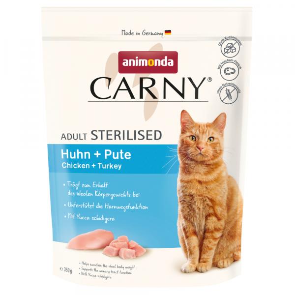 Animonda Carny Adult Sterilised, kurczak z indykiem - 350 g