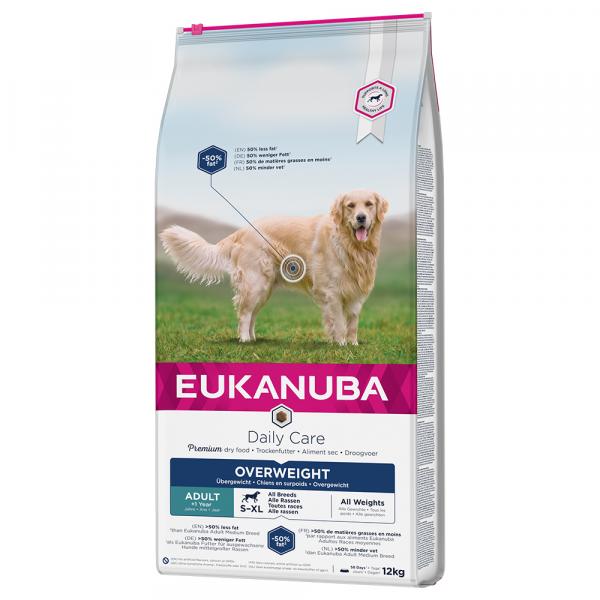 Dwupak Eukanuba Daily Care - Overweight Adult Dog, 2 x 12 kg