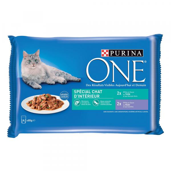 PURINA ONE Indoor Cat - 8 x 85 g