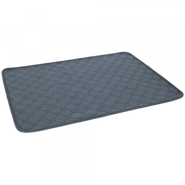 Kerbl Pet wielorazowa podkładka higieniczna chroniąca przed moczem, szara - ok. dł. 90 x szer. 60 cm