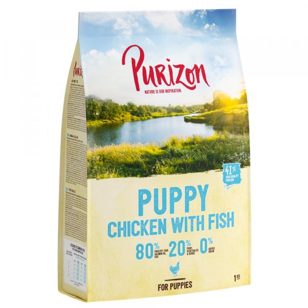 15% taniej! Purizon, bezzbożowa karma sucha, 2 x 1 kg - Puppy, kurczak i ryba