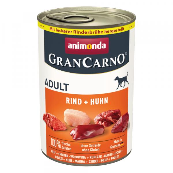 Pakiet animonda GranCarno Original, 12 x 400 g - Wołowina z kurczakiem