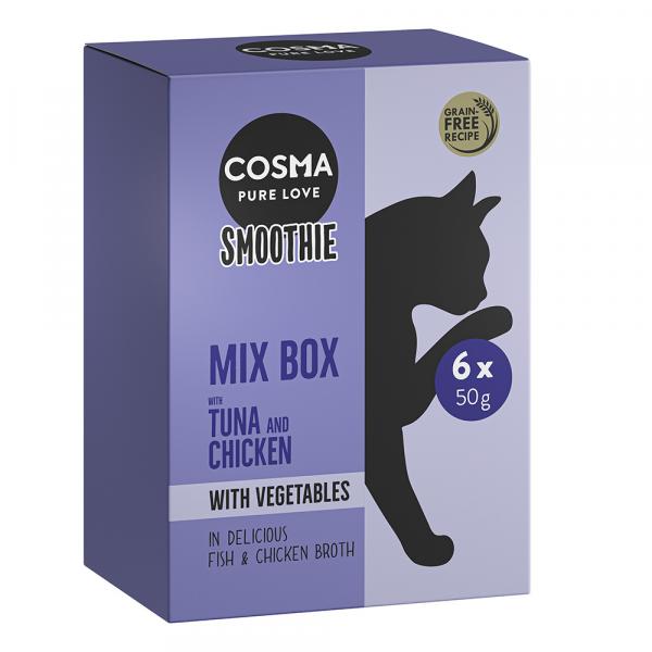 20% taniej! Cosma Smoothie, 6 x 50 g - Pakiet mieszany