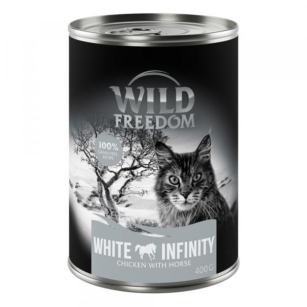 Megapakiet Wild Freedom Adult, 24 x 400 g - bez zbóż - White Infinity - Konina i kurczak